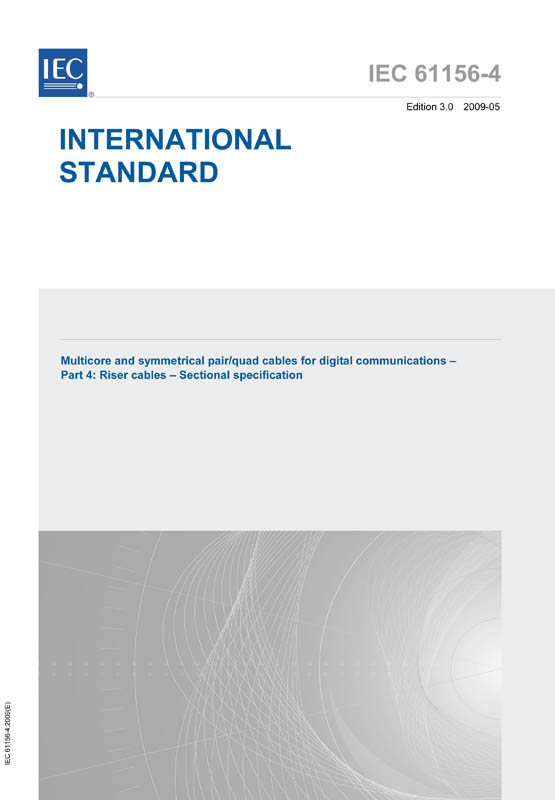 Cover IEC 61156-4:2009